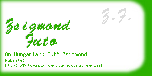 zsigmond futo business card